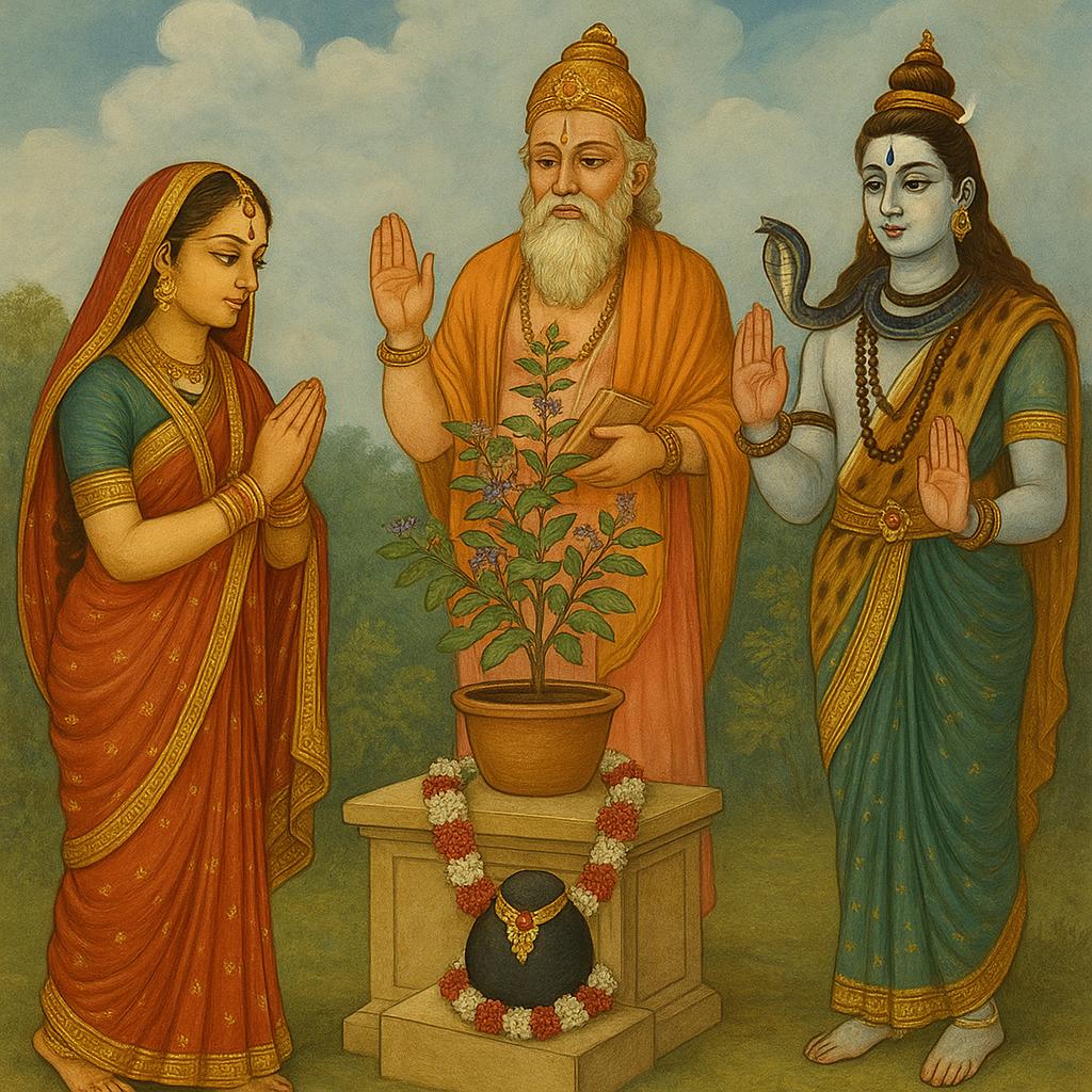 पद्म पुराण से तुलसी-शालिग्राम मिलन: पौराणिक कथा, महत्व और आध्यात्मिक रहस्य (Tulsi-Shaligram Milan from Padma Purana: Mythological Story, Significance and Spiritual Secrets)